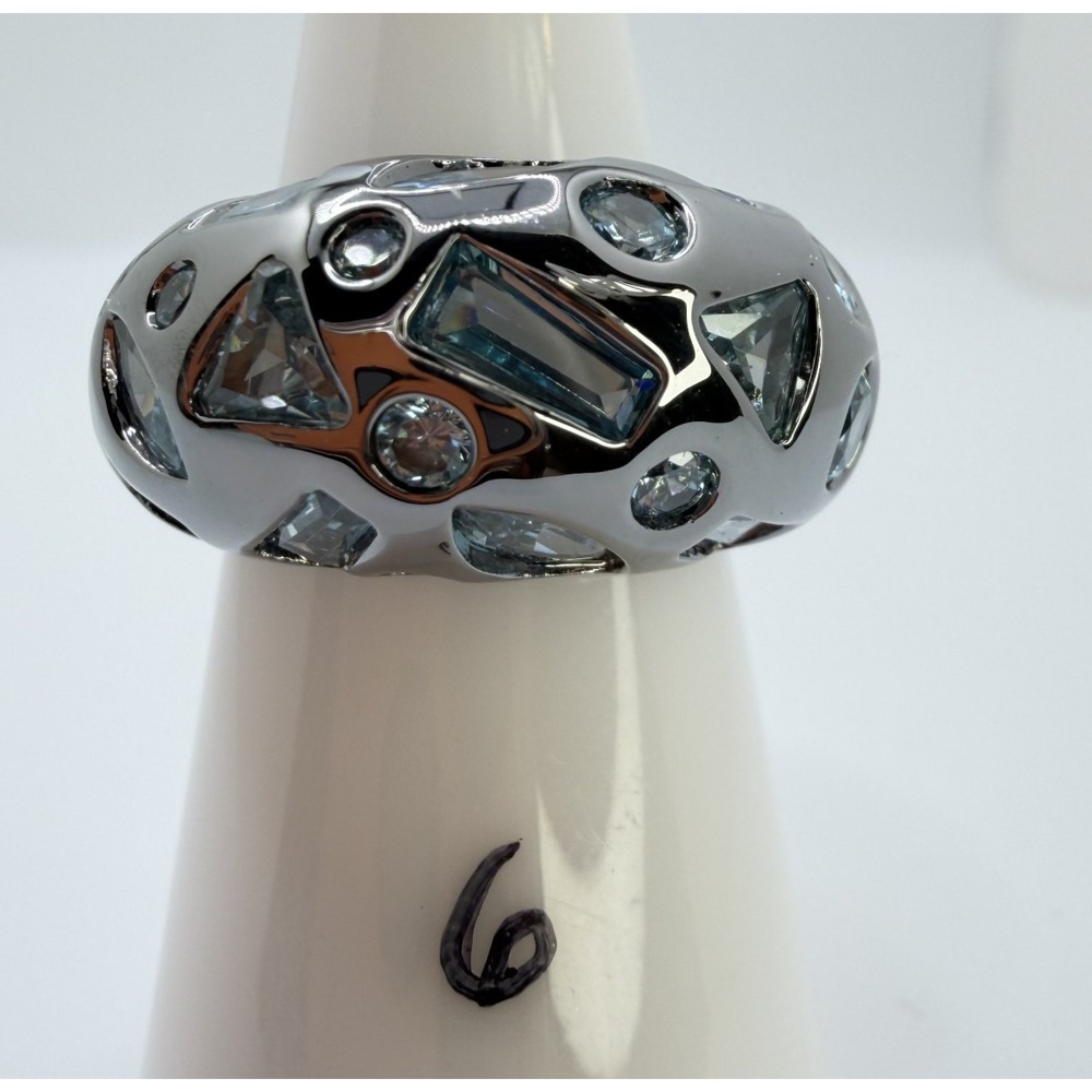 Bomb Party The Astra Ring RG69969 March 2024 Aquamarine Hematite Size 6